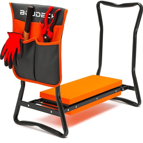 Ergogard - Tabouret à Genoux Multifonction 2 En 1 Pour Jardinage Avec Sac Porte-outils
