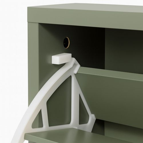 Emma - Meuble à Chaussures Gain De Place 2 Portes 55x82x25 Cm 12 Paires En Bois Sauge