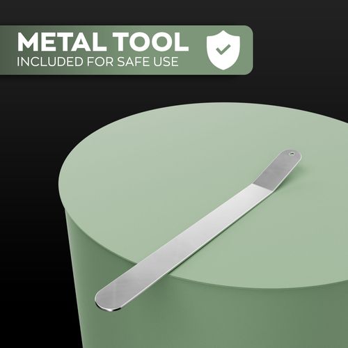 Giulio Cesare - Cheminée à Bioéthanol De Sol D.40x80 Cm Design D’intérieur En Acier Inoxydable Sauge