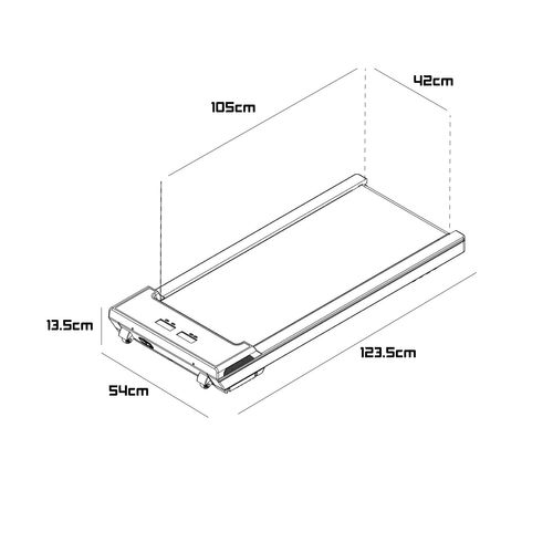 Supernova - Tapis De Course 2,5 Hp Vitesse Max 8 Km/h Écran LCD Bluetooth