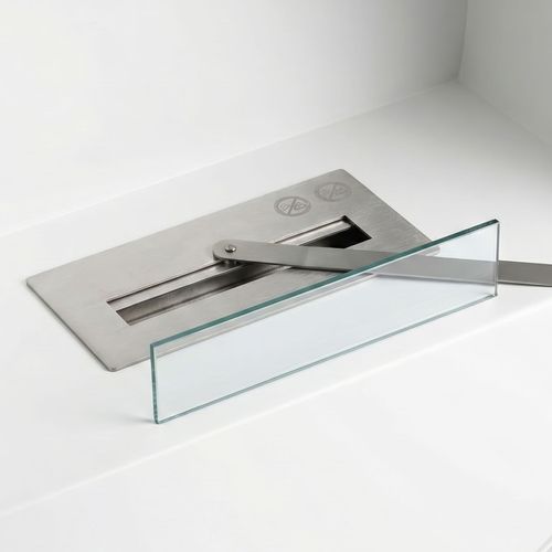 Venere - Cheminée Au Bioéthanol 60x72x30 Cm Brûleur 1 Litre Blanc