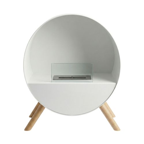 Venere - Cheminée Au Bioéthanol 60x72x30 Cm Brûleur 1 Litre Blanc