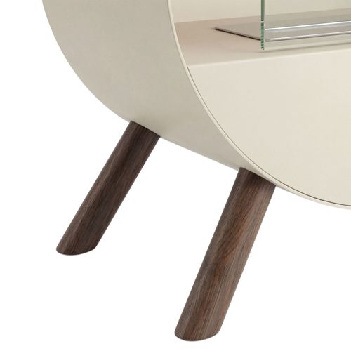 Venere - Cheminée Au Bioéthanol 60x72x30 Cm Brûleur 1 Litre Taupe