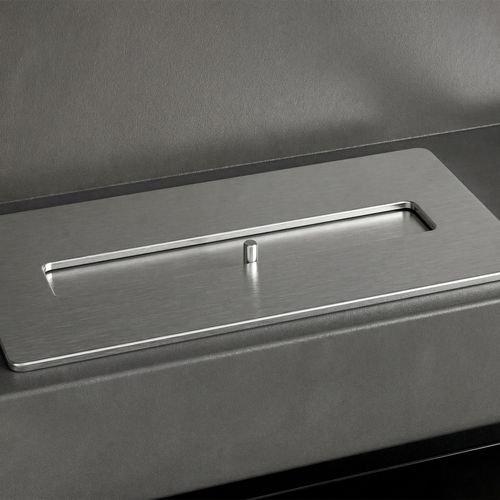 Vespasiano - Cheminée Murale à Éthanol 80x51x16 Cm Avec 2 Brûleurs De 3 Litres Noir