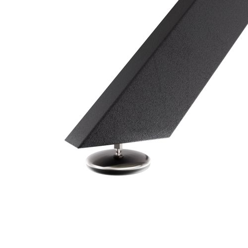 Marui Small - Table De Salle à Manger Ovale 150x90 Cm En Bois Texturé Avec Pied Central Ashi