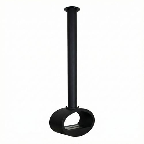 Nerone - Cheminée à Bioéthanol Suspendue 65x220x40 Cm Brûleur 2,2 Litres Noir