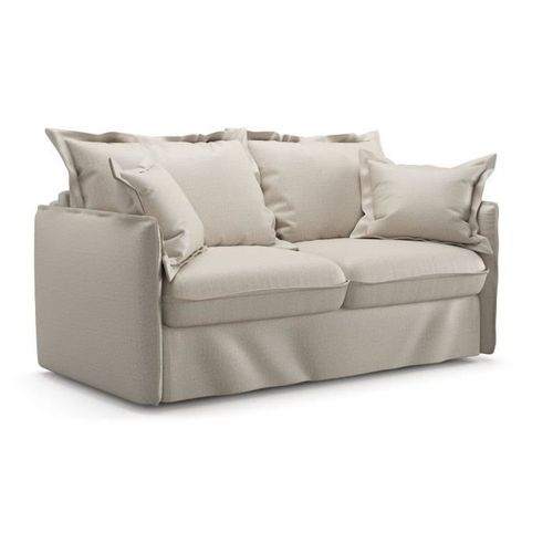 Canapé Convertible Express - 3 Places - Mykonos - Tissu Como 3 Linen - 185 X 104 X 90 Cm -