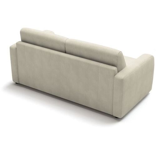 Canapé Convertible Express - 3 Places - Tom - Tissu Lincoln 3 - 185 X 100 X 87 Cm -