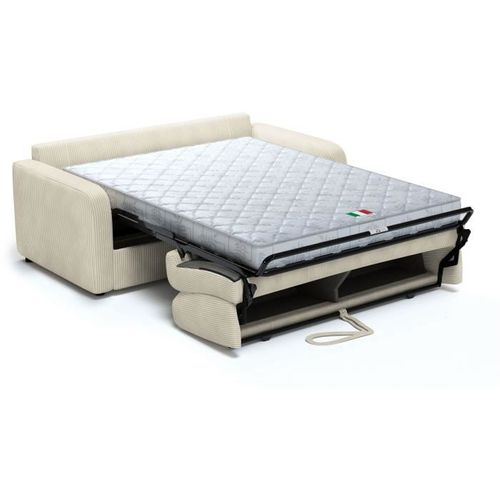 Canapé Convertible Express - 3 Places - Tom - Tissu Lincoln 3 - 185 X 100 X 87 Cm -
