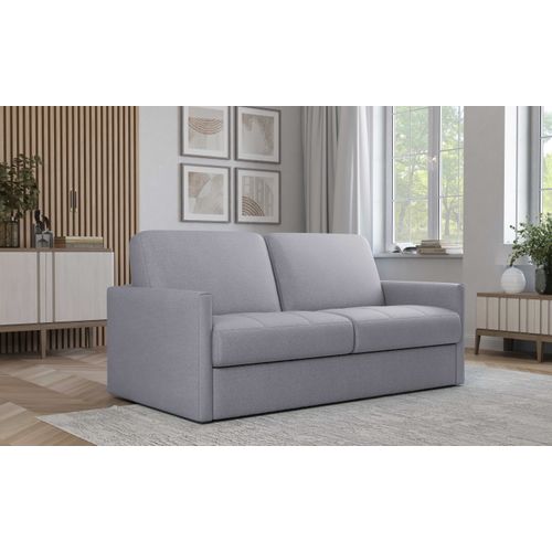 Canapé 3 Places Maxi Mod. Chiara Convertible Avec Ouverture Express En Tissu Bronx Gris Clair