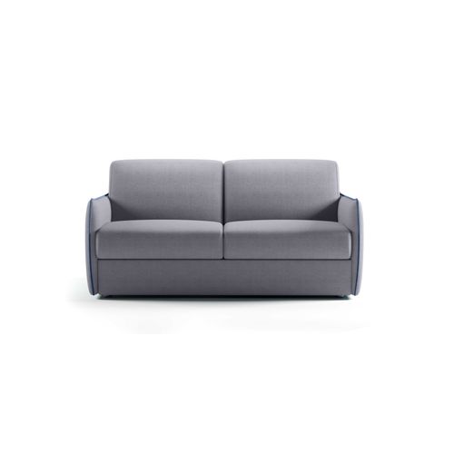 Canapé 3 Places Maxi Mod. Lia Convertible Avec Ouverture Express En Tissu Bronx Gris Clair