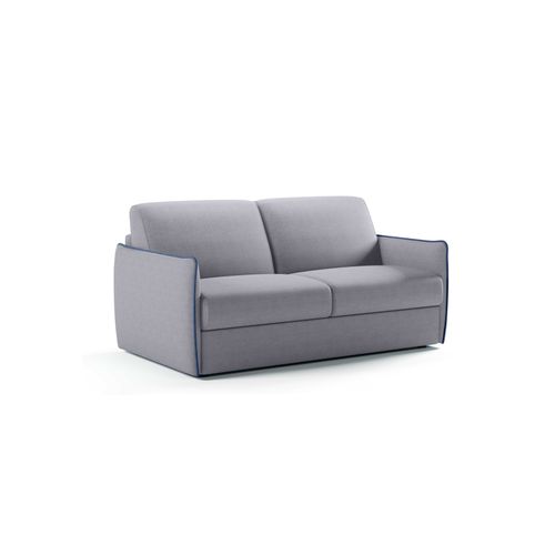 Canapé 3 Places Maxi Mod. Lia Convertible Avec Ouverture Express En Tissu Bronx Gris Clair