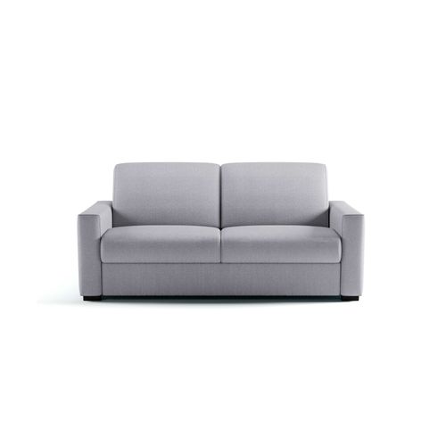 Canapé 3 Places Maxi Mod. Chiara 18 Convertible Avec Ouverture Express En Tissu Bronx Gris Clair