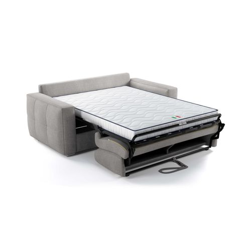 Canapé 3 Places Maxi Mod. Stella Convertible Avec Ouverture Express En Tissu P. Harmony 80 Gris
