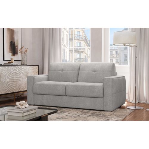 Canapé 3 Places Maxi Mod. Stella Convertible Avec Ouverture Express En Tissu P. Harmony 80 Gris