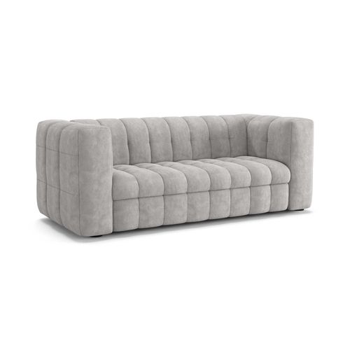 Canapé 3 Places Mod. Camilla Convertible Avec Ouverture Express En Tissu Perfect Harmony 80 Gris
