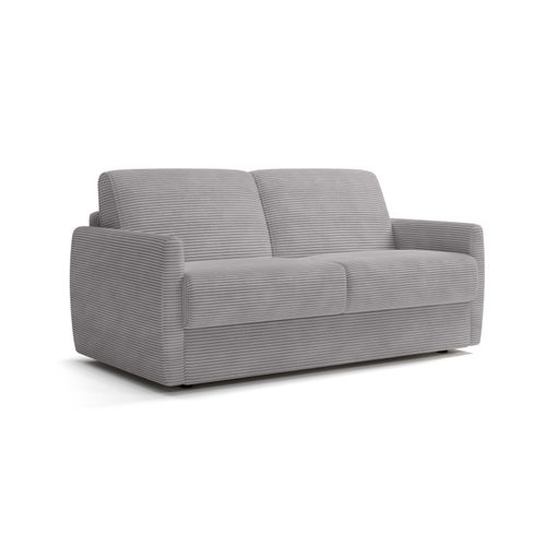 Canapé 3 Places Maxi Mod. Perla Convertible Avec Ouverture Express En Tissu Lincoln 86 Gris Clair