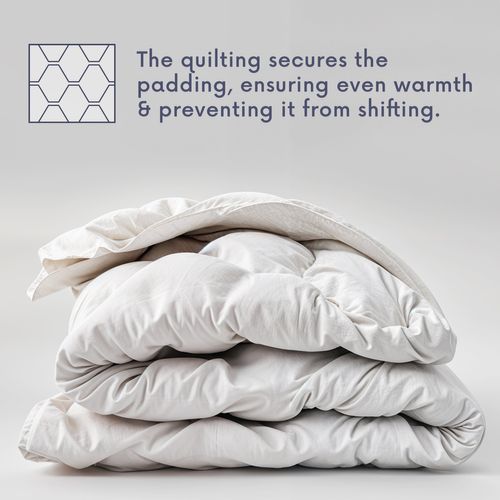 The White Stone Couette Toutes Saisons 200 X 220 Cm De 250 G - Rembourrage Doux Et Chaud En