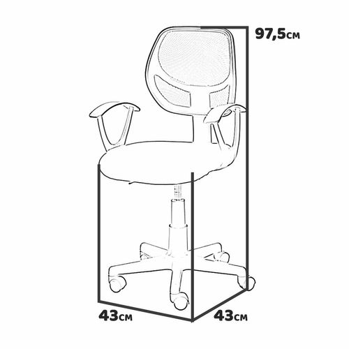 Astra - Chaise De Bureau En Polyester Et Nylon