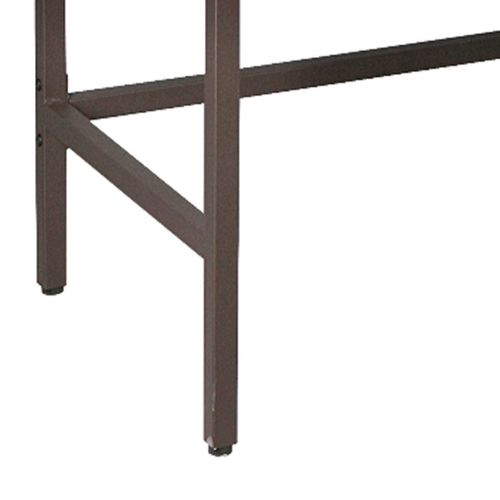 Illinois - Bureau En Bois Et Métal Avec 2 Tiroirs - 120x48x76 Cm