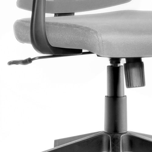 Mody - Chaise De Bureau En Polyester Et Nylon Avec Accoudoirs Et Appuie-tête