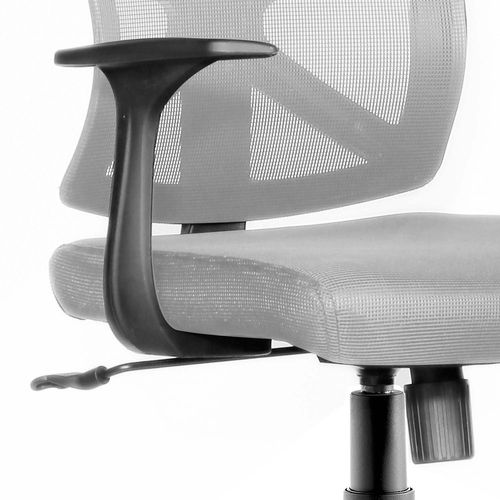 Mody - Chaise De Bureau En Polyester Et Nylon Avec Accoudoirs Et Appuie-tête