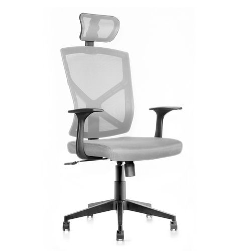 Mody - Chaise De Bureau En Polyester Et Nylon Avec Accoudoirs Et Appuie-tête