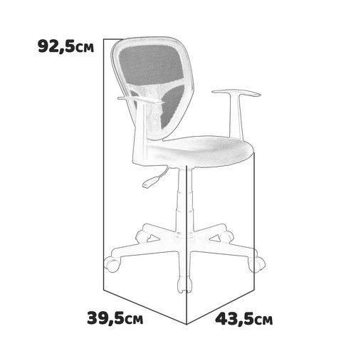 Fanny - Chaise De Bureau En Polyester Et Nylon