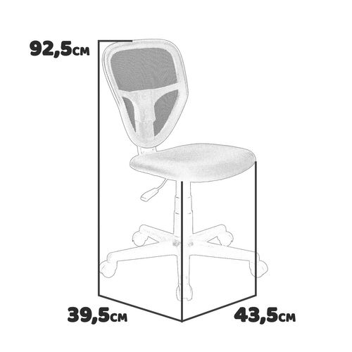 Pretty - Chaise De Bureau En Polyester Et Nylon