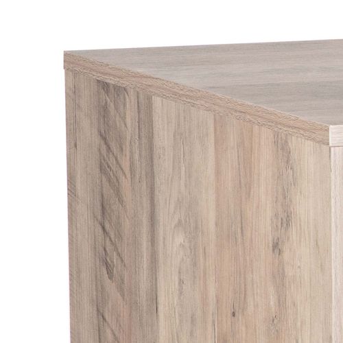 Bessy - Bureau En Bois Et Métal Avec 1 Porte + 1 Compartiment - 120x48x76 Cm