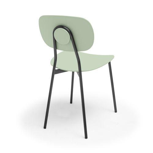 Fabriano - Lot De 4 Chaises Design En Métal Et Pp