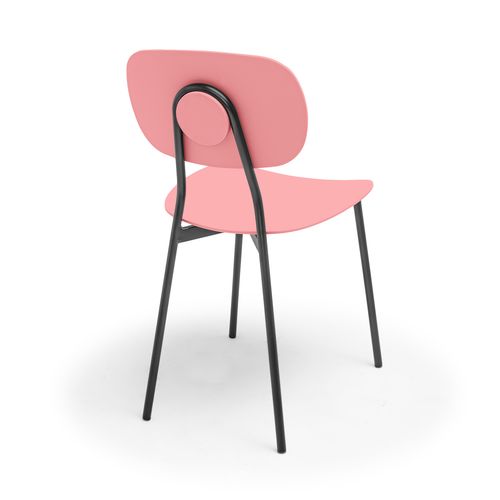 Fabriano - Lot De 4 Chaises Design En Métal Et Pp