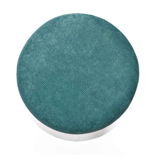 Bonn Velvet - Pouf Rond En Velours Côtelé