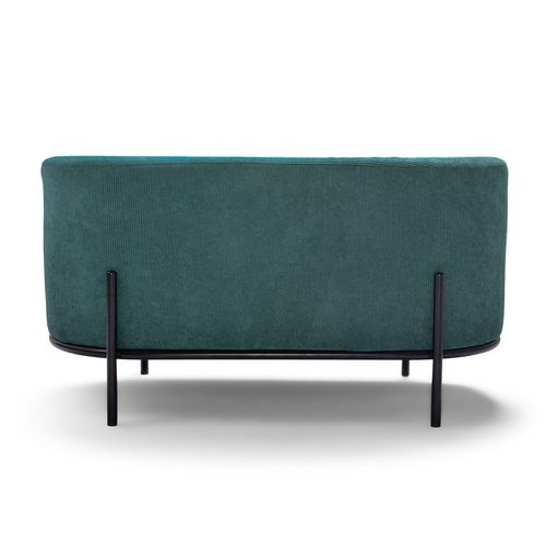 Lipsia Velvet - Pouf Ovale En Velours Côtelé