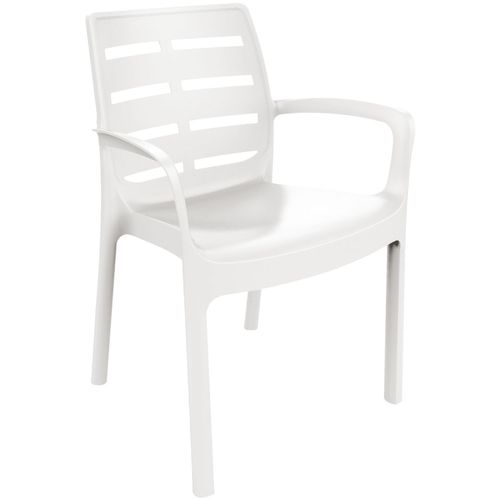 Borneo - Fauteuil De Jardin En Résine Blanche
