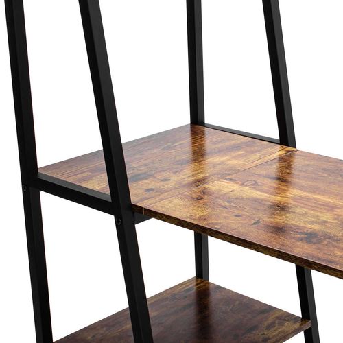 Bimyo - Bureau Pliant Avec Bibliothèque Peu Encombrante 50x41xh128 Cm De Style Industriel