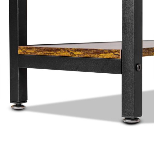 Hanami - Bureau De Style Industriel Avec Étagères De Rangements, 120x60xh75 Cm