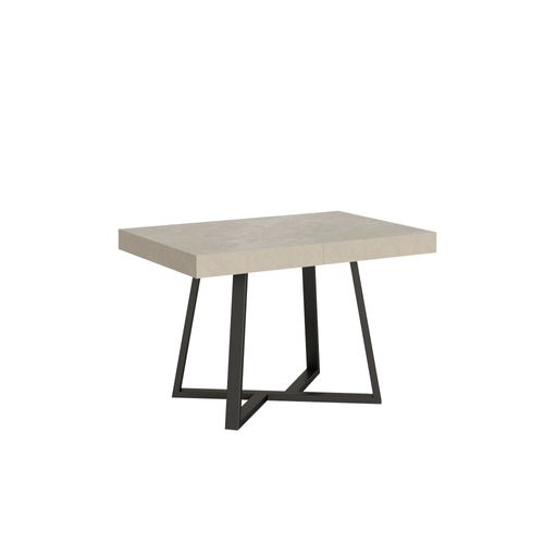 Table Extensible 90x120/224 Cm Zeplir Cachemire Pieds Anthracite
