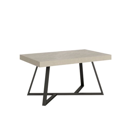 Table Extensible 90x160/420 Cm Booster Cachemire Pieds Anthracite