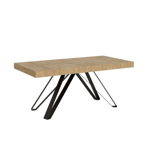 Table Extensible 90x180/284 Cm Terium Chêne Nature Pieds Anthracite