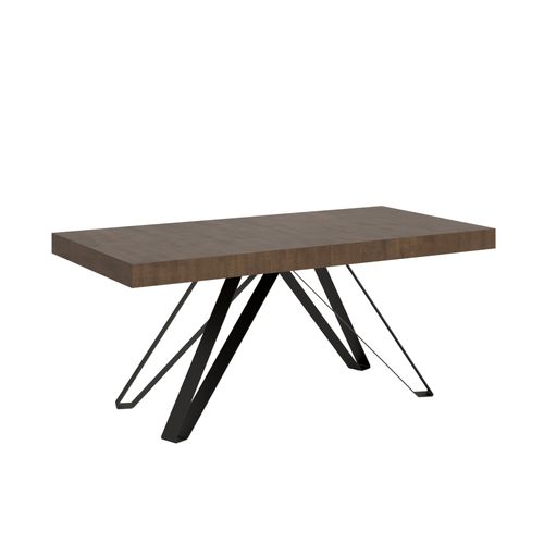 Table Extensible 90x180/284 Cm Terium Noyer Pieds Anthracite