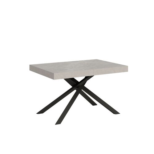 Table Extensible 80x120/204 Cm Karida Cachemire Pieds Anthracite