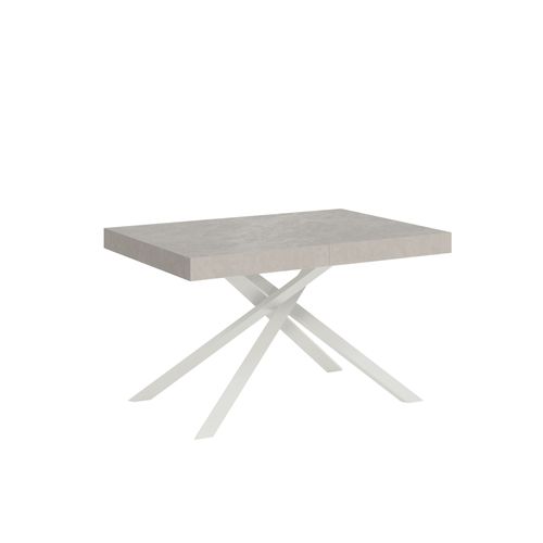 Table Extensible 80x140/224 Cm Karida Cachemire Pieds Blancs