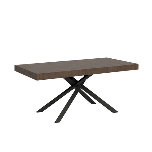 Table Extensible 90x180/440 Cm Karida Noyer Pieds Anthracite