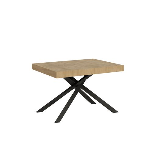 Table Extensible 90x120/380 Cm Karida Chêne Nature Pieds Anthracite