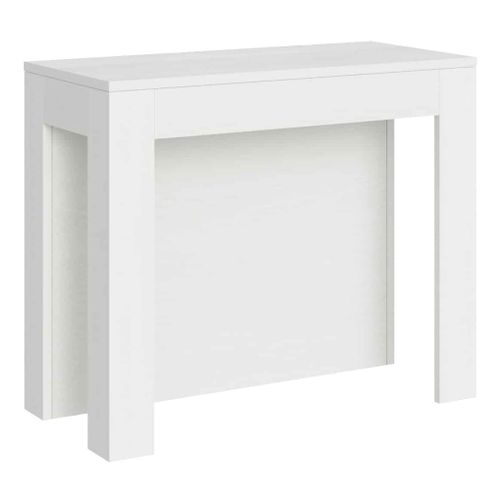 Console Extensible 90x42/290cm Cayman Frêne Blanc