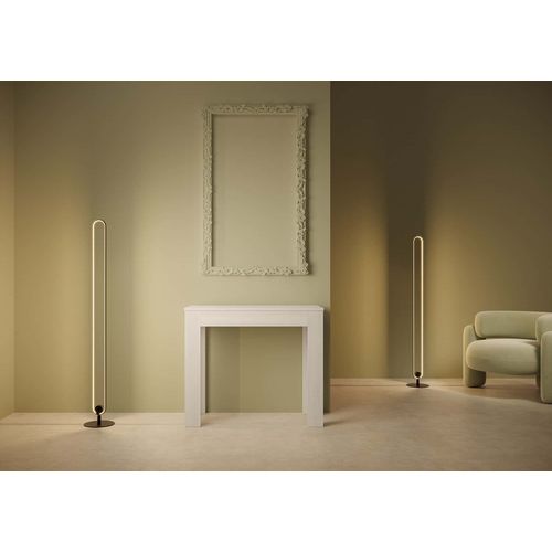 Console Extensible 90x42/302 Cm Bora Frêne Blanc
