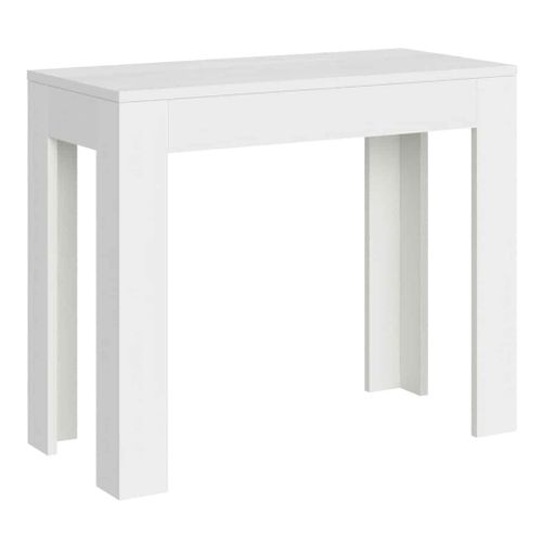 Console Extensible 90x42/302 Cm Bora Frêne Blanc