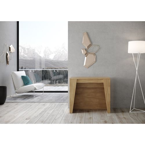 Console Extensible 90x48/296 Cm Bakari Chêne Nature