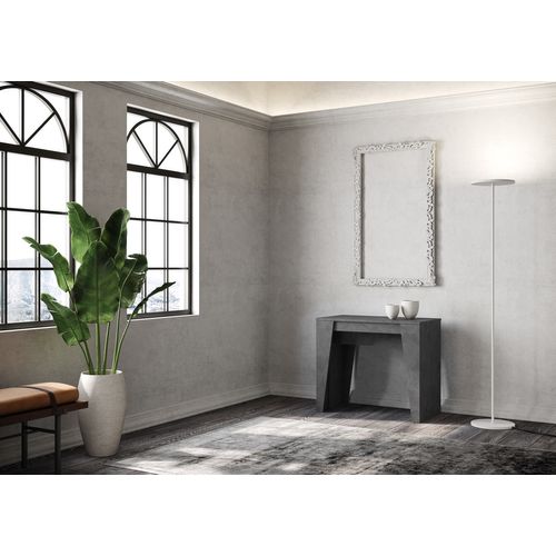 Console Extensible 90x48/204 Cm Anvar Small Anthracite Spatulé